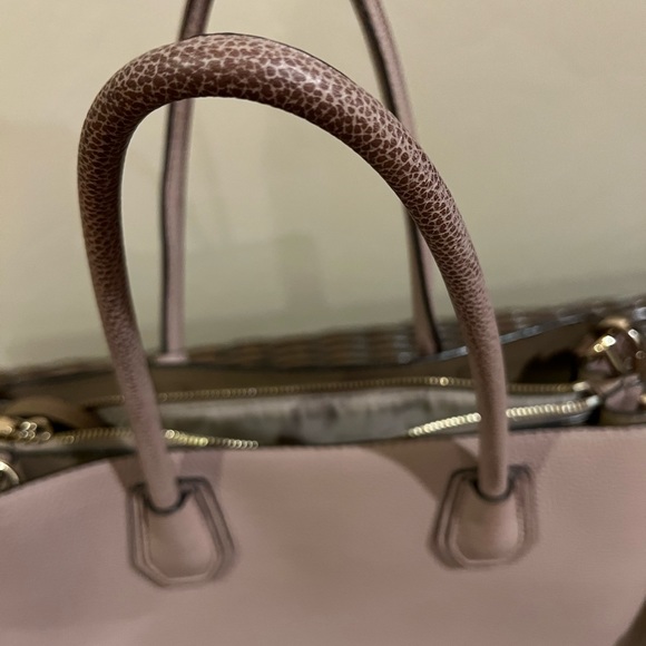 Michael Kors Nude Leather Tote Handbag - Picture 6 of 7